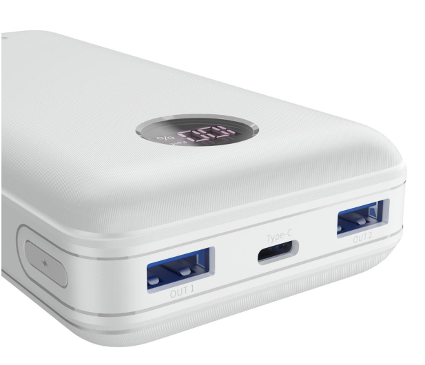 CANYON PB-2002 LED 20000 mAh PD 20W QC 3.0 Biały CNE-CPB2002W - 1261516 - zdjęcie 3